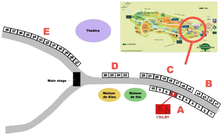 Jardin d'Acclimatation - Jardin Japonais Plan Chajin